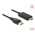 Delock Cable DisplayPort 1.2 male > High Speed HDMI-A male passive 4K 30 Hz 3 m black