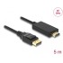 Delock Cable DisplayPort 1.2 male > High Speed HDMI-A male passive 4K 30 Hz 5 m black