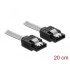 Delock SATA 6 Gb/s Cable 20 cm transparent