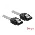 Delock SATA 6 Gb/s Cable 70 cm transparent