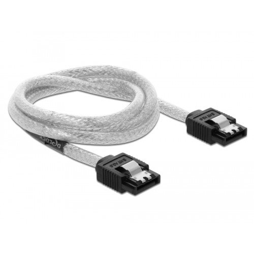 Delock SATA 6 Gb/s Cable 70 cm transparent