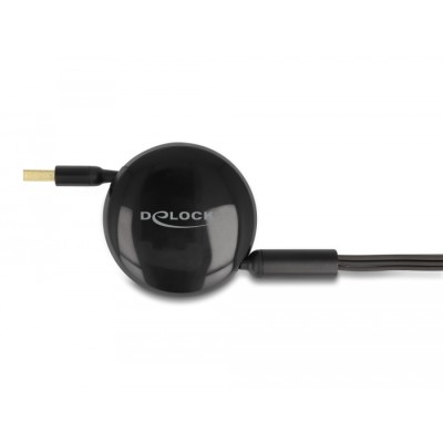 Delock USB 3 in 1 Retractable Charging Cable for Micro USB / 2 x USB Type-C™ with Fast Charging black 2