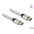 Delock Ultra High Speed HDMI Cable 48 Gbps 8K 60 Hz silver 1 m certified