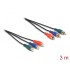 Delock RCA RGB Extension Cable 3 x male to 3 x female 3 m