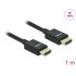 Delock Coaxial High Speed HDMI Cable 48 Gbps 8K 60 Hz black 1 m