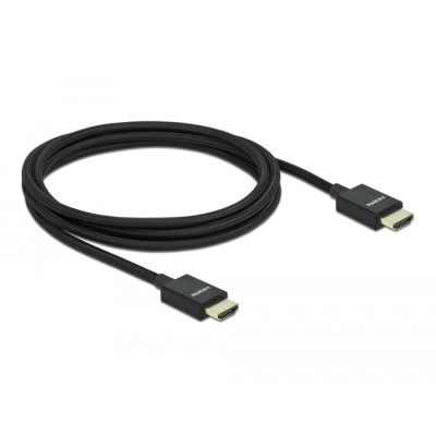 Delock Coaxial High Speed HDMI Cable 48 Gbps 8K 60 Hz black 2 m 2