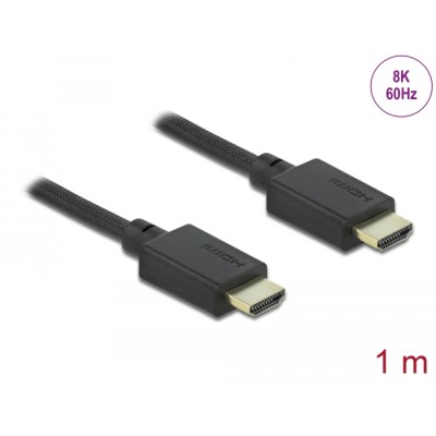 Delock High Speed HDMI Cable 48 Gbps 8K 60 Hz 1 m