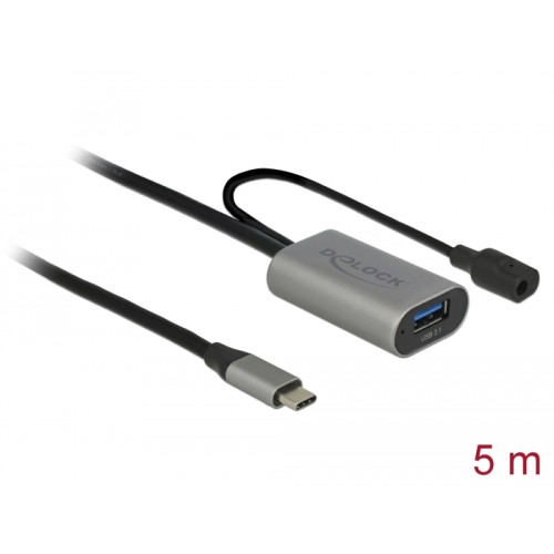 Delock Active USB 3.1 Gen 1 extension cable USB Type-C™ to USB Type-A 5 m