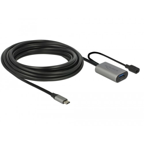 Delock Active USB 3.1 Gen 1 extension cable USB Type-C™ to USB Type-A 5 m