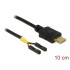 Delock Cable USB Type-C™ male  2 x pin header female separate power 10 cm