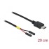 Delock Cable USB Type-C™ male > 2 x pin header female separate power 20 cm