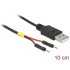 Delock USB Power Cable Type-A to 2 x pin header male separate power 10 cm
