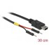 Delock USB Power Cable Mini-B to 2 x pin header male separate power 30 cm