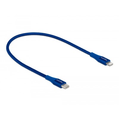 Delock Data and charging cable USB Type-C™ to Lightning™ for iPhone™, iPad™ and iPod™ blue 0.5 m MFi 2