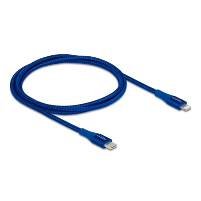 Delock Data and charging cable USB Type-C™ to Lightning™ for iPhone™, iPad™ and iPod™ blue 1 m MFi 2