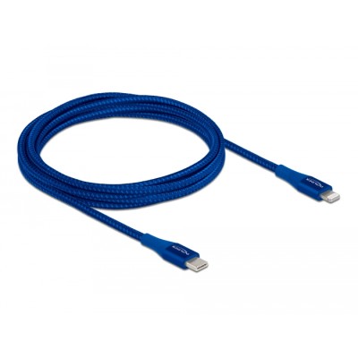Delock Data and charging cable USB Type-C™ to Lightning™ for iPhone™, iPad™ and iPod™ blue 2 m MFi 2