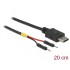 Delock USB Power Cable Type-C to 2 x pin header male separate power 20 cm
