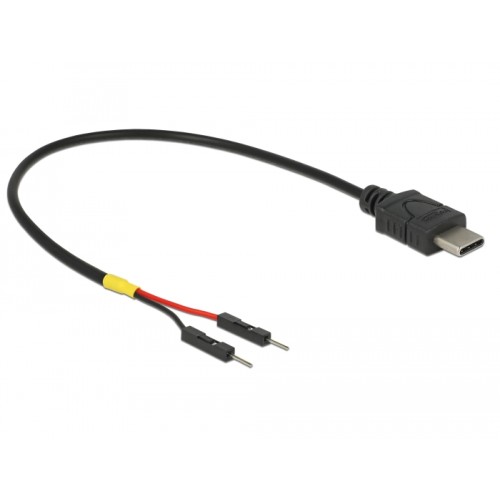 Delock USB Power Cable Type-C to 2 x pin header male separate power 20 cm