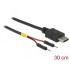 Delock USB Power Cable Type-C to 2 x pin header male separate power 30 cm