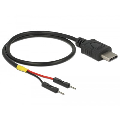 Delock USB Power Cable Type-C to 2 x pin header male separate power 30 cm 2