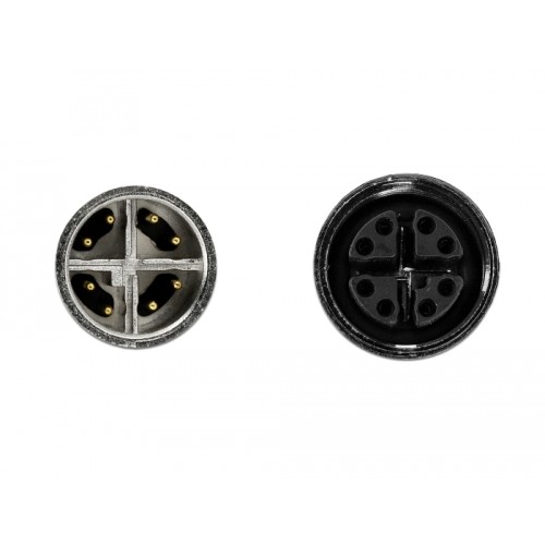 Delock Network cable M12 8 pin X-coded male to female PUR (TPU) 1 m