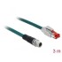 Delock Network cable M12 8 pin X-coded to RJ45 plug PVC 3 m