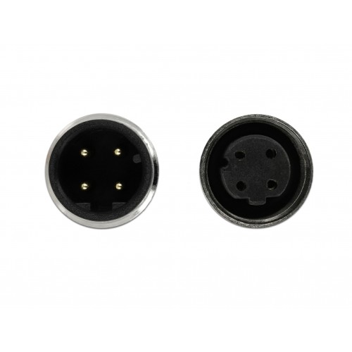 Delock Network cable M12 4 pin D-coded male to female TPU 5 m