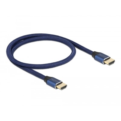 Delock Ultra High Speed HDMI Cable 48 Gbps 8K 60 Hz blue 0.5 m certified 2