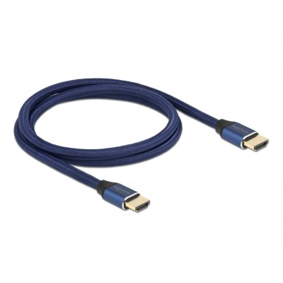 Delock Ultra High Speed HDMI Cable 48 Gbps 8K 60 Hz blue 1 m certified 2