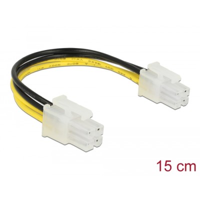Delock Power cable P4 male  P4 male 15 cm