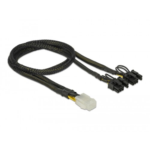 Delock PCI Express power cable 6 pin female-2 x 8 pin male 30 cm
