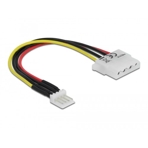 Delock Cable Power Floppy 4 pin male > Molex 4 pin female 15 cm