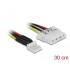 Delock Cable Power Floppy 4 pin male > Molex 4 pin female 30 cm