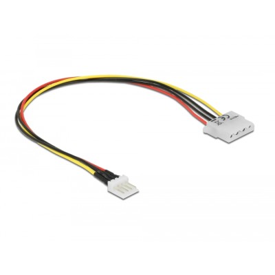 Delock Cable Power Floppy 4 pin male > Molex 4 pin female 30 cm 2
