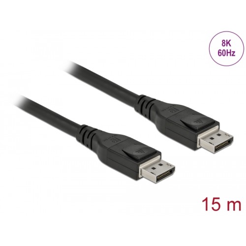 Delock Active DisplayPort Cable 8K 60 Hz 15 m