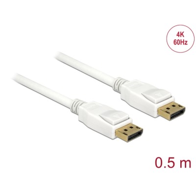 Delock Cable DisplayPort 1.2 male > DisplayPort male 4K 60 Hz 0.5 m