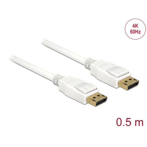 Delock Cable DisplayPort 1.2 male > DisplayPort male 4K 60 Hz 0.5 m