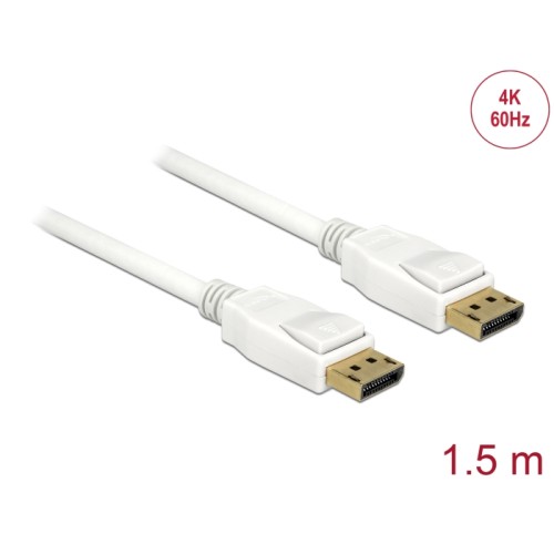 Delock Cable DisplayPort 1.2 male > DisplayPort male 4K 60 Hz 1.5 m