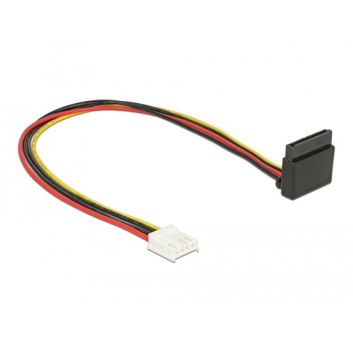 Delock Cable Power Floppy 4 pin female  SATA 15 pin female metal 30 cm