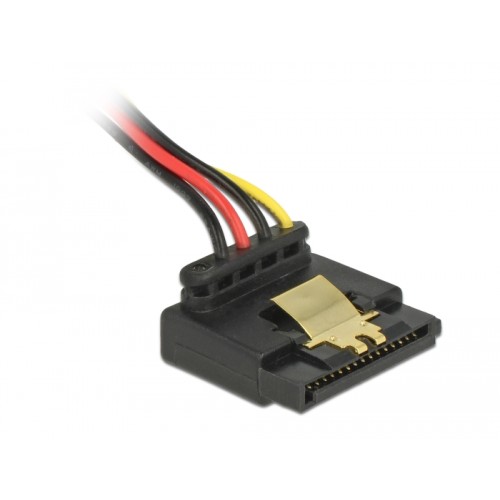 Delock Power Cable SATA 15 pin receptacle > 4 pin floppy male metal 30 cm