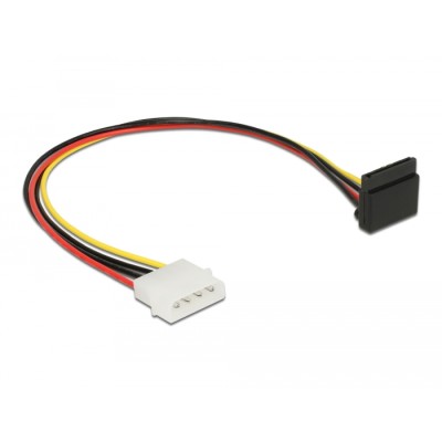 Delock Power Cable SATA 15 pin receptacle > 4 pin Molex male metal 30 cm 2