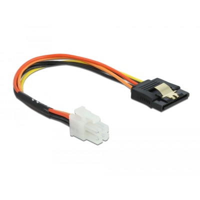 Delock Cable P4 male  SATA 15 pin receptacle 20 cm 2
