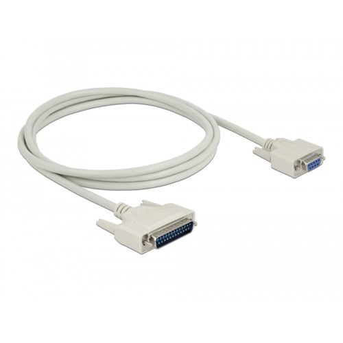 Delock Serial Cable D-Sub 25 male to D-Sub 9 female 2 m