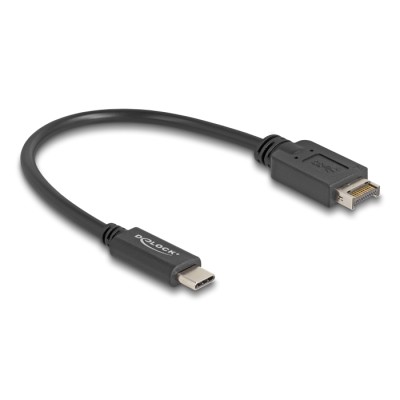 Delock USB 10 Gbps Cable USB Type-E Key A 20 pin male to USB Type-C™ male 25 cm 2