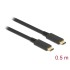 Delock USB 3.1 Gen 2 (10 Gbps) cable Type-C to Type-C 0.5 m PD 5 A E-Marker