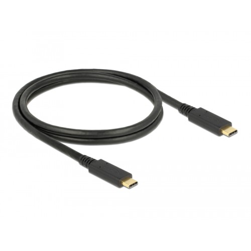 Delock USB 3.1 Gen 2 (10 Gbps) cable Type-C to Type-C 1 m PD 5 A E-Marker