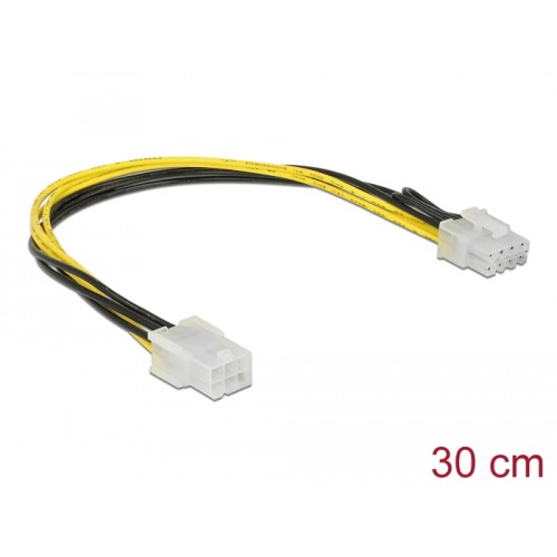 Delock PCI Express power cable 6 pin female > 8 pin male 30 cm