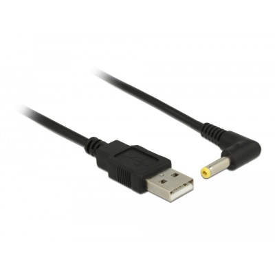 Delock Power Cable USB > DC 4.0 x 1.7 mm male 90° 1.5 m 2