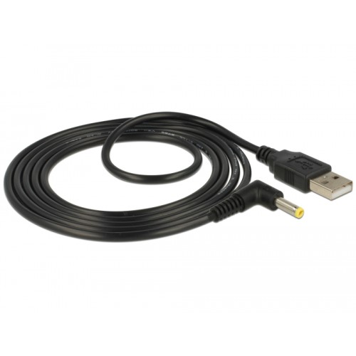 Delock Power Cable USB > DC 4.0 x 1.7 mm male 90° 1.5 m