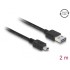 Delock Cable EASY-USB 2.0 Type-A male > USB 2.0 Type Mini-B male 2 m black